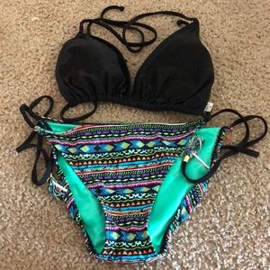 Aztec print bikini